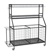 Social Hike Sports Equipment Storage Organiser with Side Rack Garage Trolley V238-SUPDZ-41988635328592