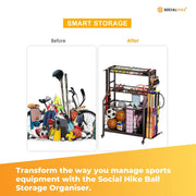 Social Hike Sports Equipment Storage Organiser with Side Rack Garage Trolley V238-SUPDZ-41988635328592