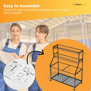 Social Hike Sports Equipment Storage Organiser with Side Rack Garage Trolley V238-SUPDZ-41988635328592