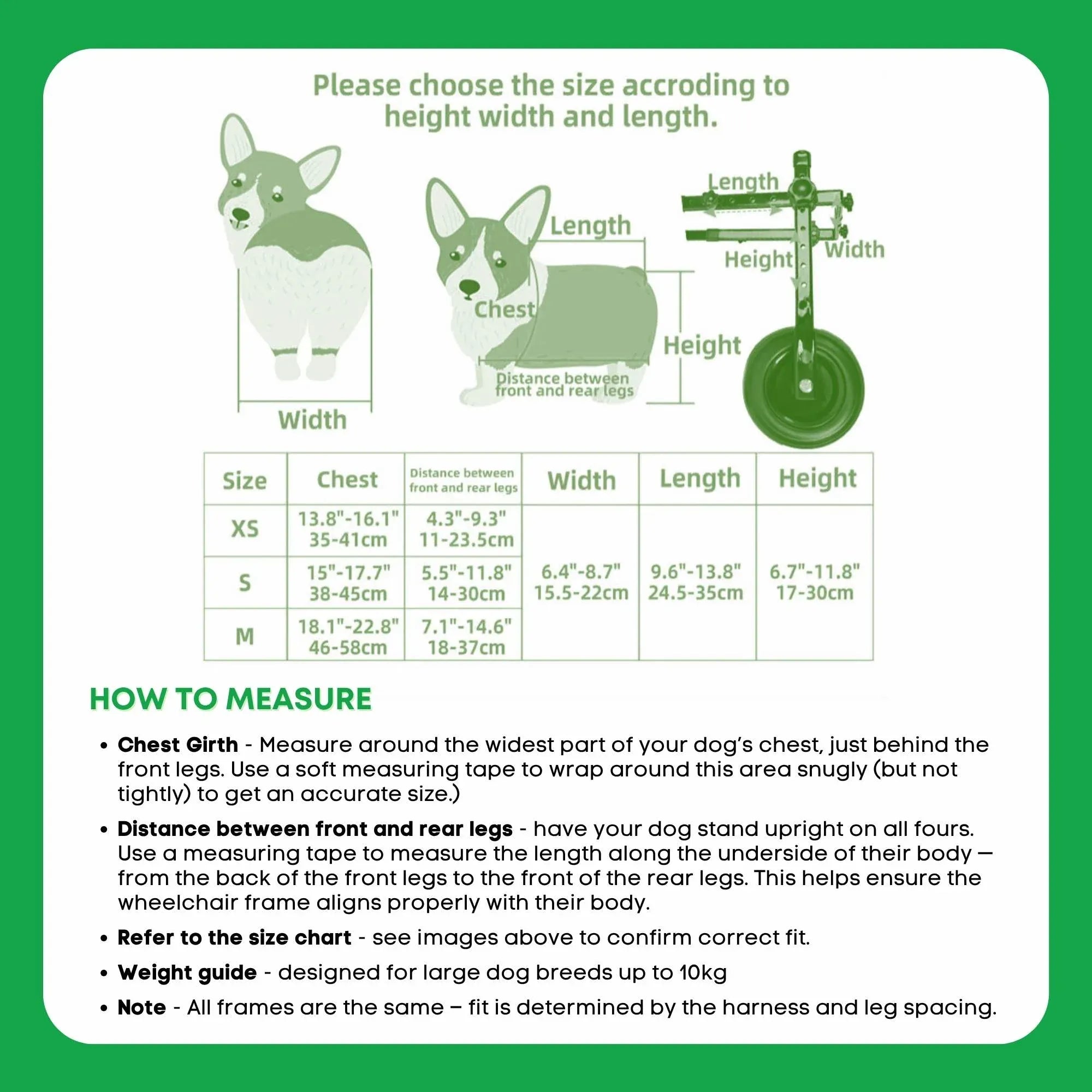 Rooster Farms Replacement Harness for Dog Wheelchair XS - Little Dogs Up to 10Kg V238-SUPDZ-41997612941392