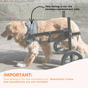 Rooster Farms Replacement Harness for Dog Wheelchair XL - Large Dogs Up to 45Kg