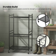 Tooleroo Garden Tool Organiser Rack - Rolling Storage Trolley for Yard Garage V238-SUPDZ-42010776371280