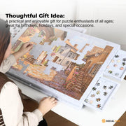 Social Hike Puzzle Board 1000 pcs - Felt Tilting Portable Cover + Drawers Silver V238-SUPDZ-42097733828688