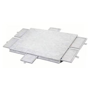 Social Hike Puzzle Board 1500 pcs - Felt Tilting Portable Cover + Drawers Silver V238-SUPDZ-42097742381136