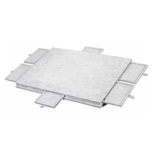 Social Hike Puzzle Board 1500 pcs - Felt Tilting Portable Cover + Drawers Silver V238-SUPDZ-42097742381136