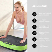 Social Hike 55cm Vibration Plate Machine Full Body Exercise Platform 200W Green V238-SUPDZ-42099485868112