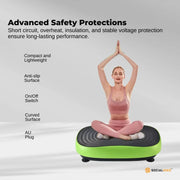Social Hike 55cm Vibration Plate Machine Full Body Exercise Platform 200W Green V238-SUPDZ-42099485868112
