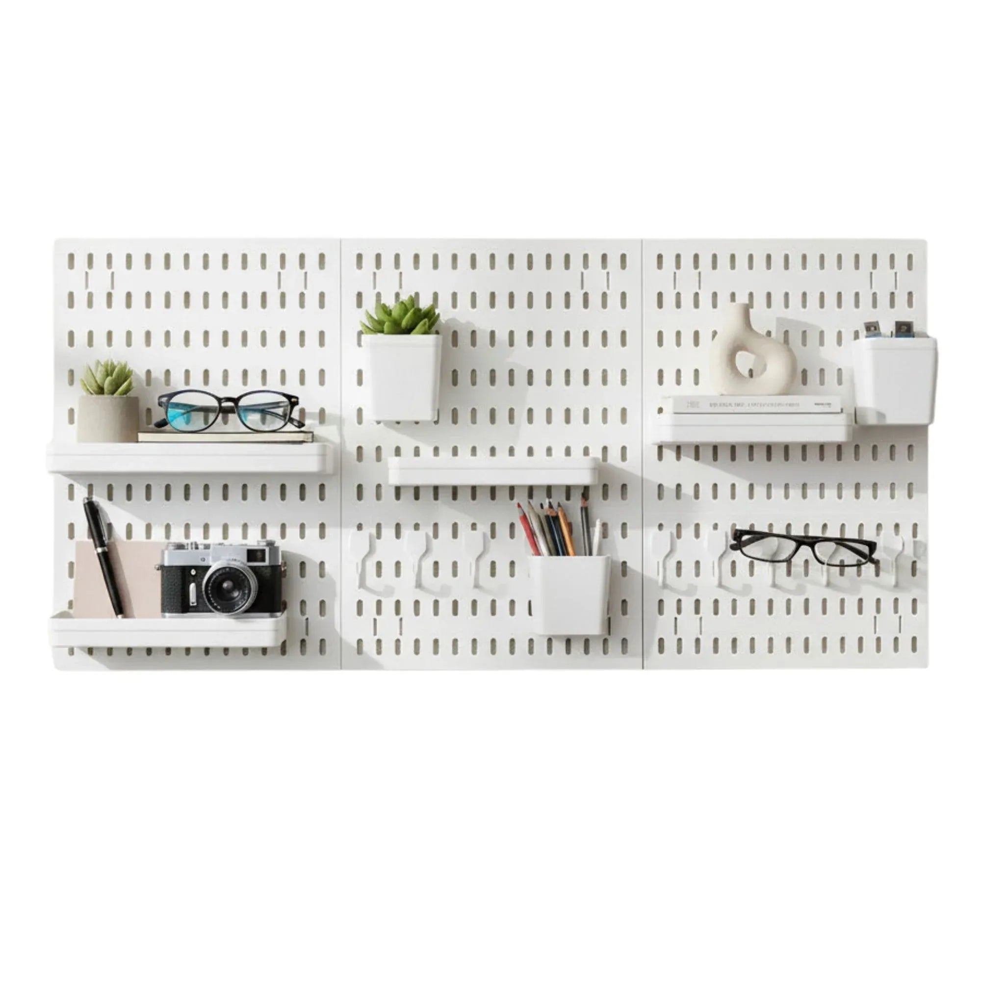Kitchee Pegboard Wall Organiser Storage Kit 18 Hook and Basket Accessories White V238-SUPDZ-42209007730768