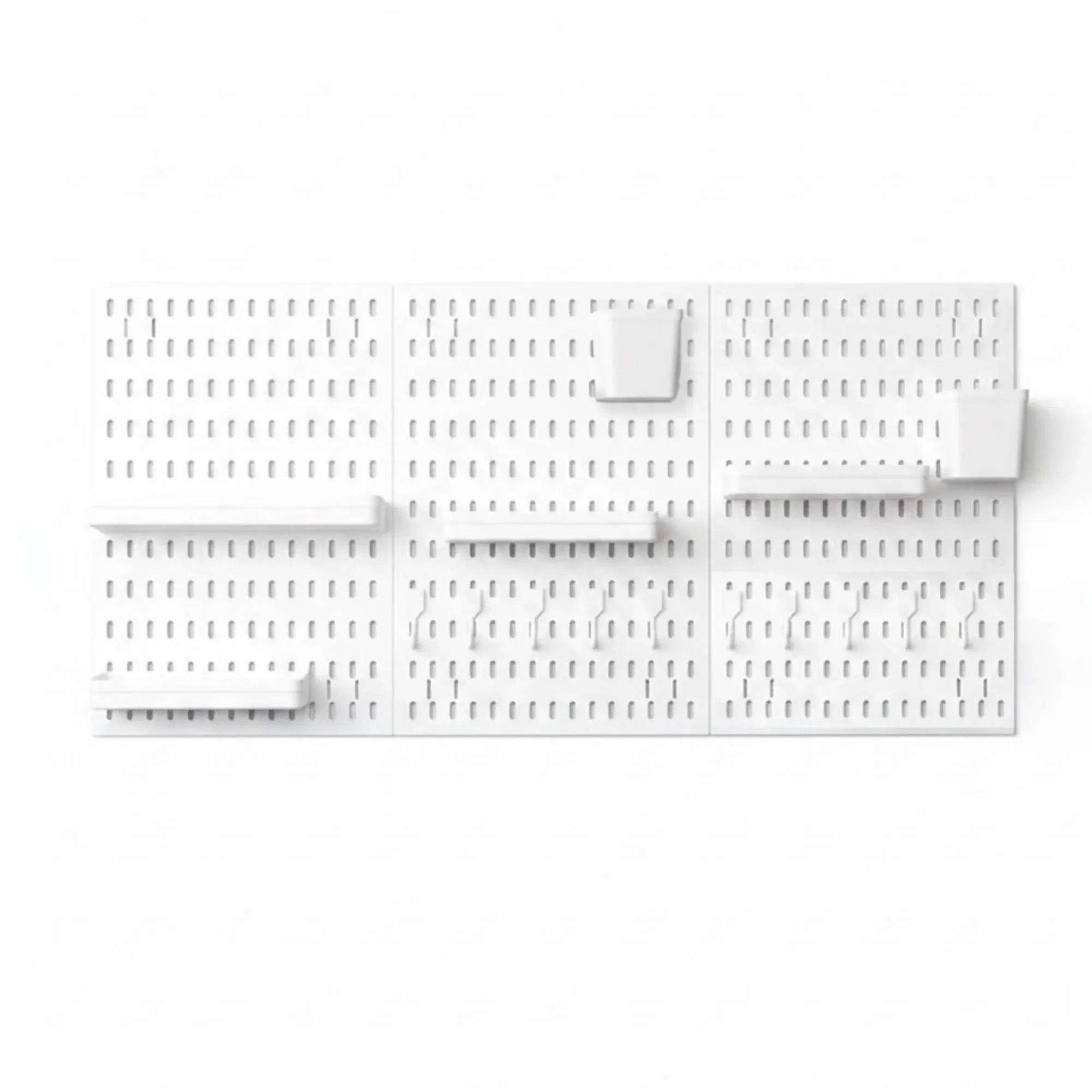Kitchee Pegboard Wall Organiser Storage Kit 18 Hook and Basket Accessories White V238-SUPDZ-42209007730768