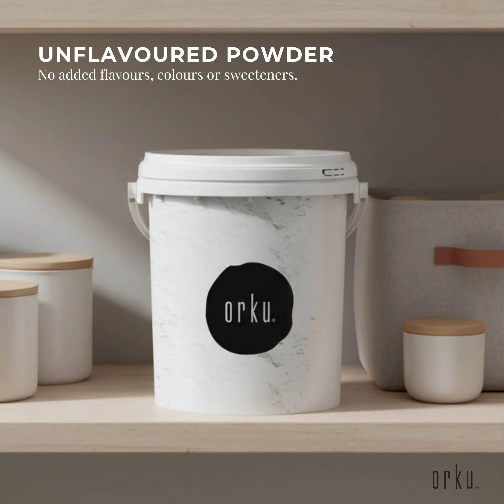 Orku 800g Magnesium Bisglycinate Powder Unflavoured Chelated - Tub V238-SUPDZ-42273299169360