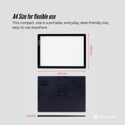 Social Hike A4 LED Light Pad Tracing Board Rechargeable USB-C 3000mAh Light Box V238-SUPDZ-42273306968144