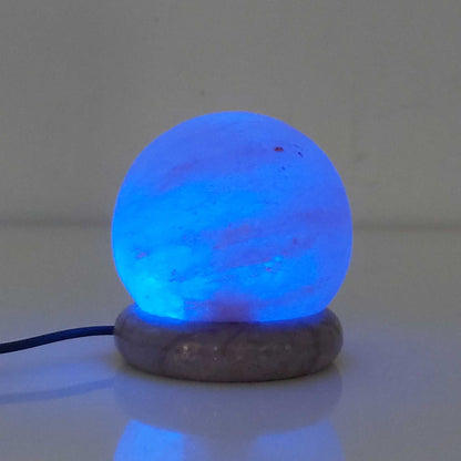 USB Colour Changing Salt Himalayan Lamp - Ball Sphere Shape Pink Rock LED Light V238-SUPDZ-43047389958
