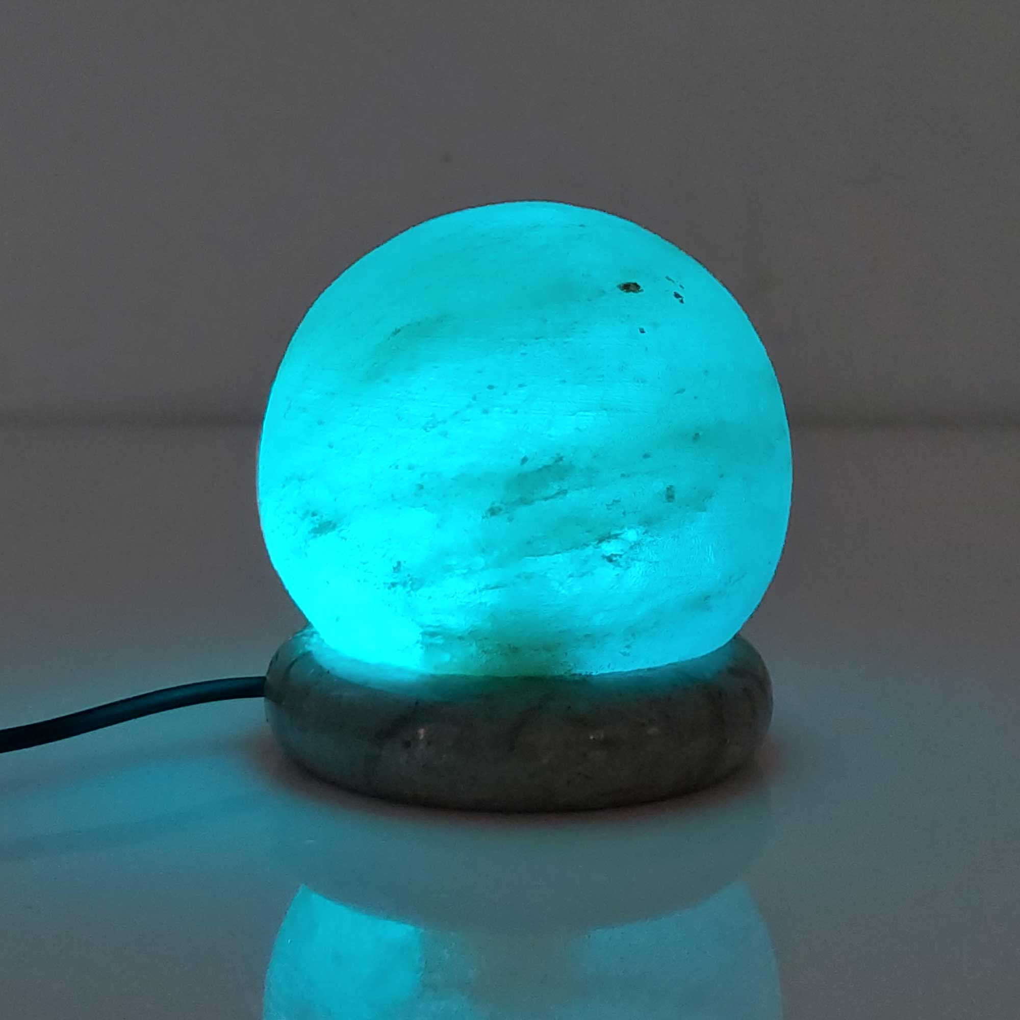 USB Colour Changing Salt Himalayan Lamp - Ball Sphere Shape Pink Rock LED Light V238-SUPDZ-43047389958