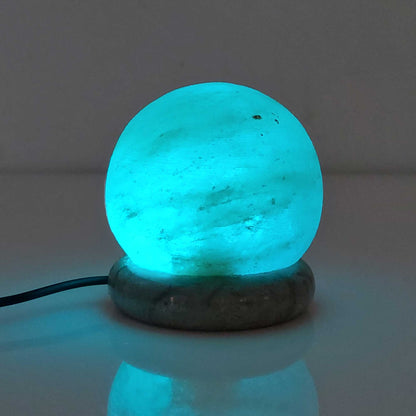 USB Colour Changing Salt Himalayan Lamp - Ball Sphere Shape Pink Rock LED Light V238-SUPDZ-43047389958