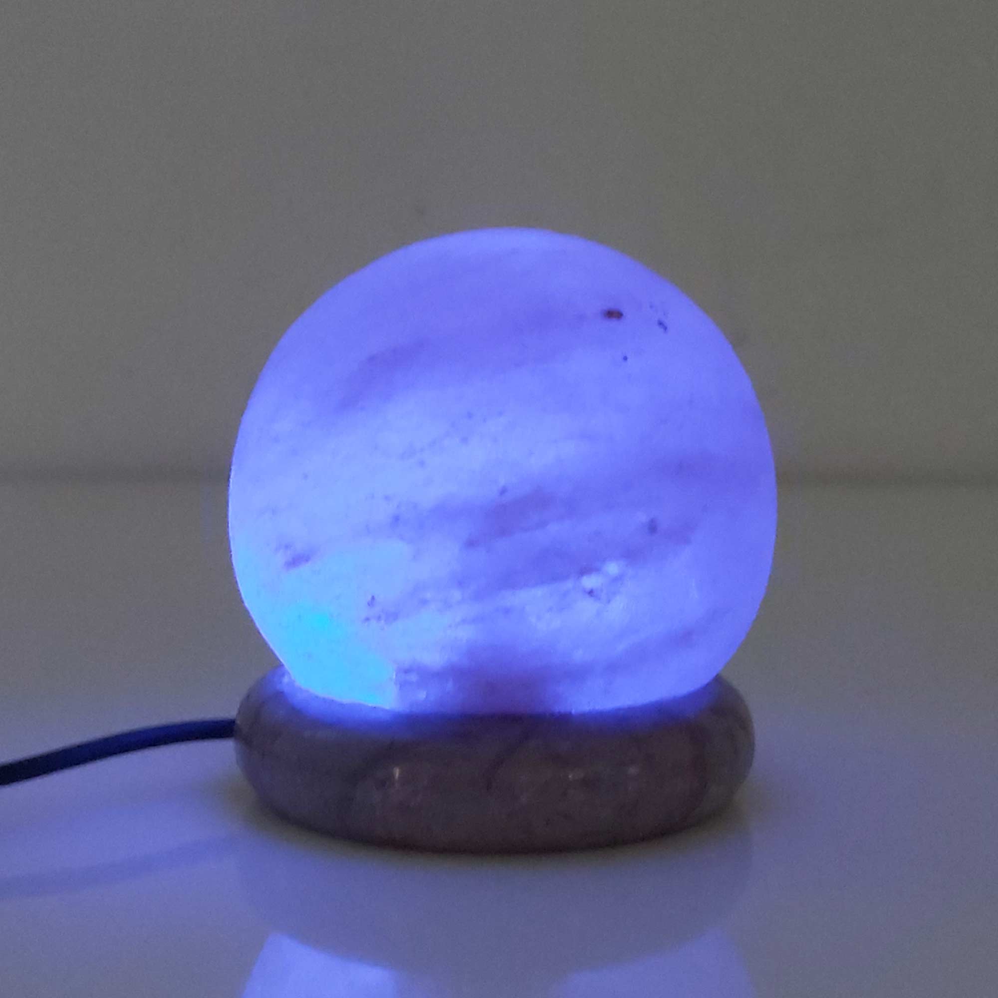USB Colour Changing Salt Himalayan Lamp - Ball Sphere Shape Pink Rock LED Light V238-SUPDZ-43047389958