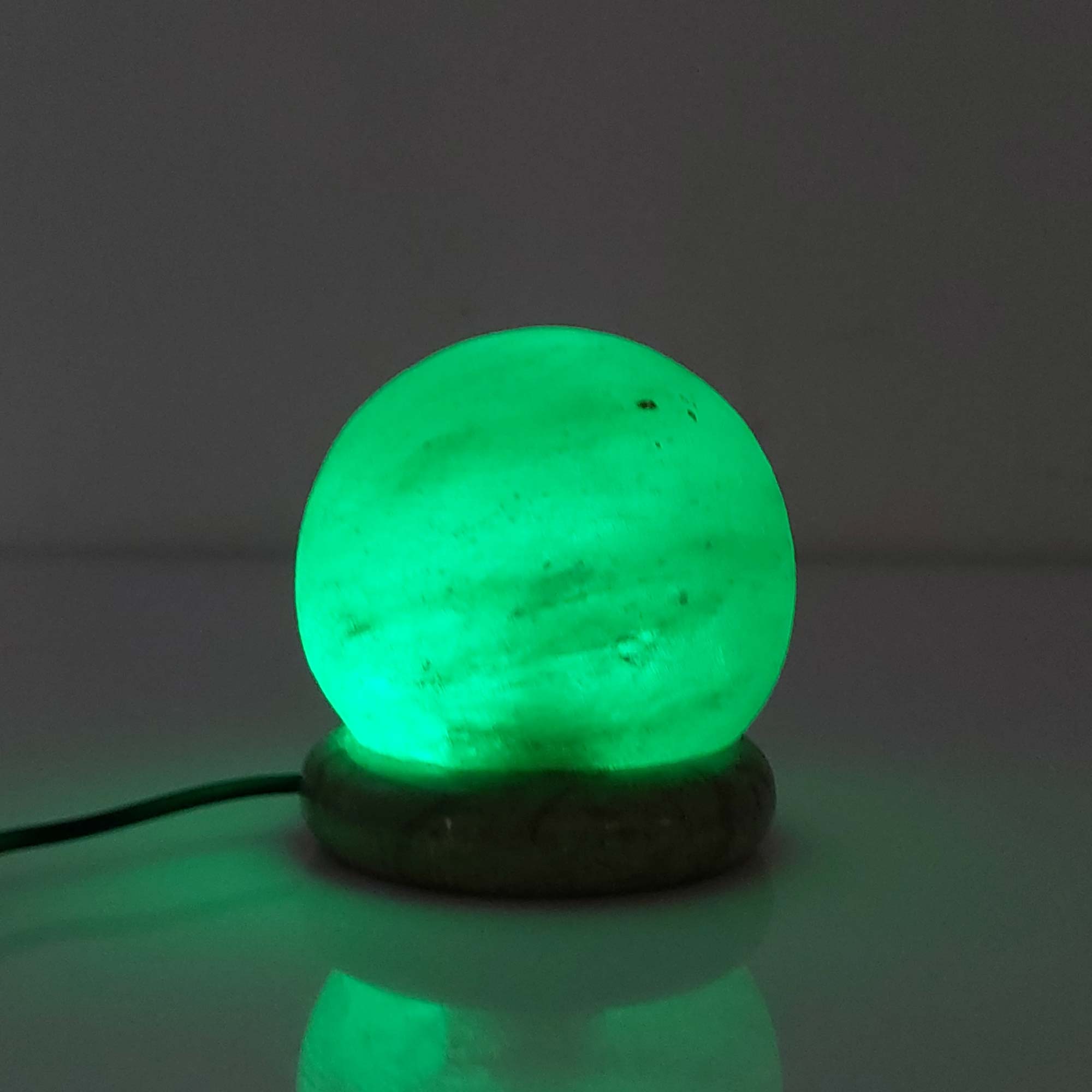USB Colour Changing Salt Himalayan Lamp - Ball Sphere Shape Pink Rock LED Light V238-SUPDZ-43047389958