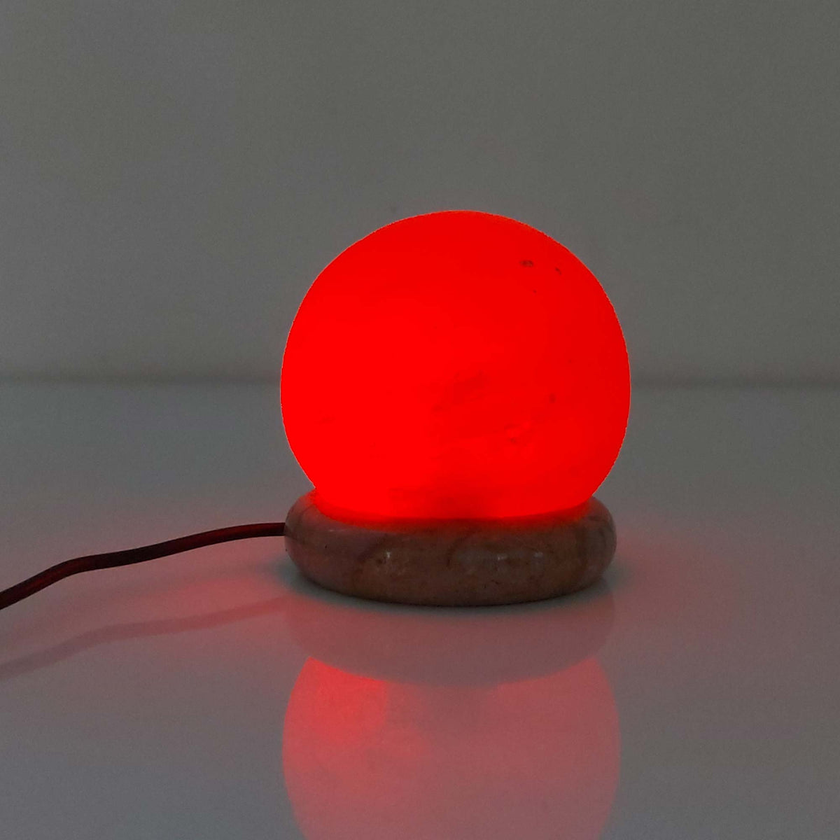 USB Colour Changing Salt Himalayan Lamp - Ball Sphere Shape Pink Rock LED Light V238-SUPDZ-43047389958