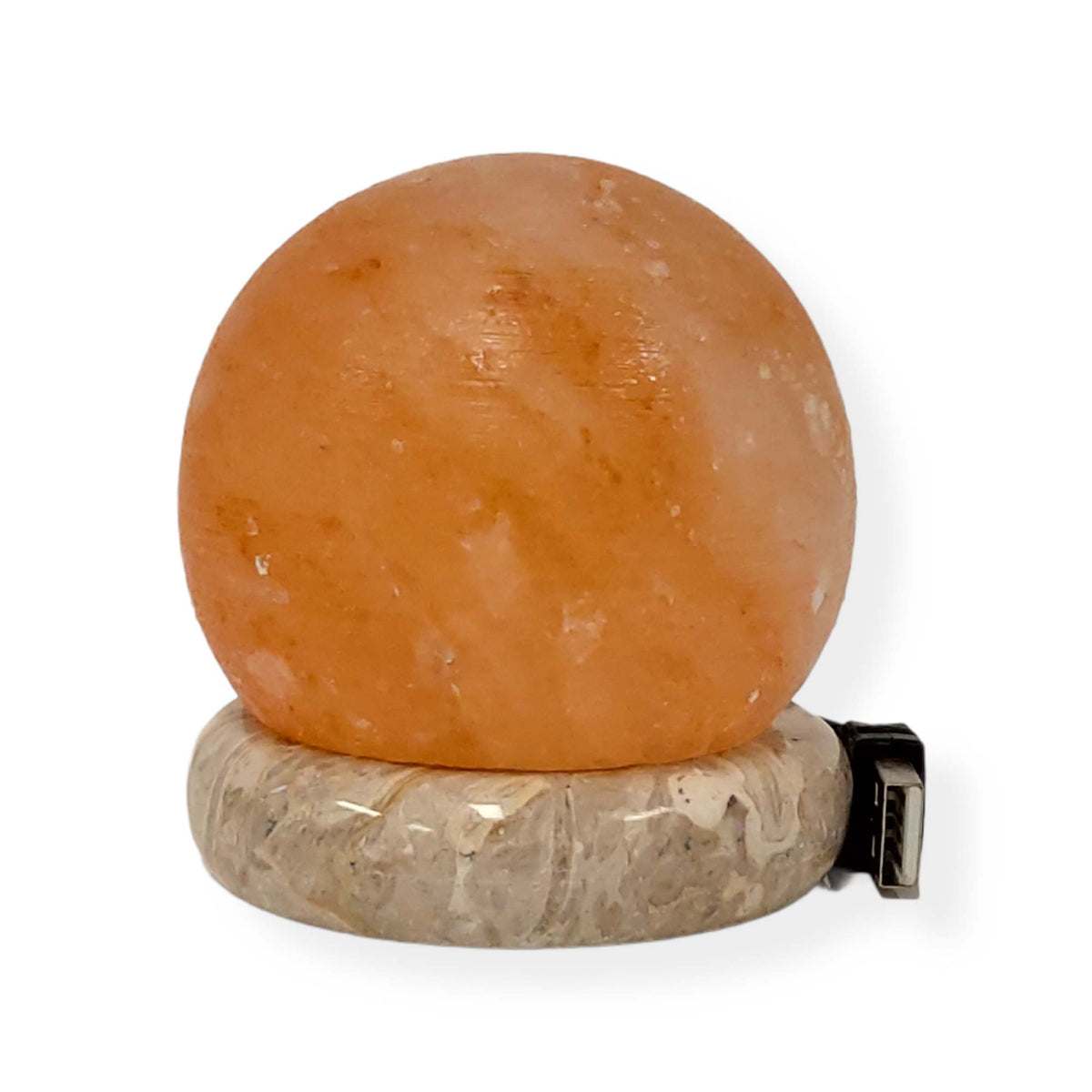 USB Colour Changing Salt Himalayan Lamp - Ball Sphere Shape Pink Rock LED Light V238-SUPDZ-43047389958