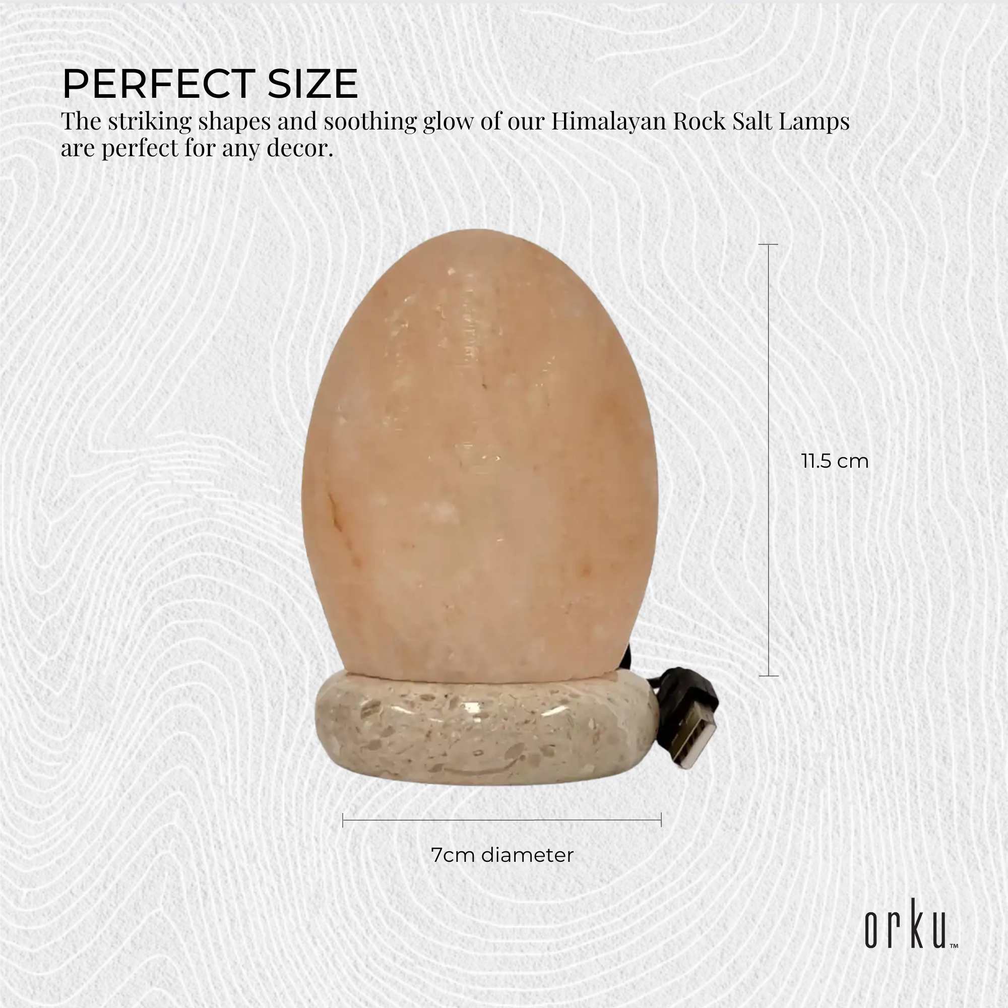 USB Colour Changing Egg Shape Himalayan Pink Salt Lamp Color Change LED Light V238-SUPDZ-43047433798