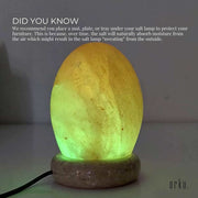 USB Colour Changing Egg Shape Himalayan Pink Salt Lamp Color Change LED Light V238-SUPDZ-43047433798