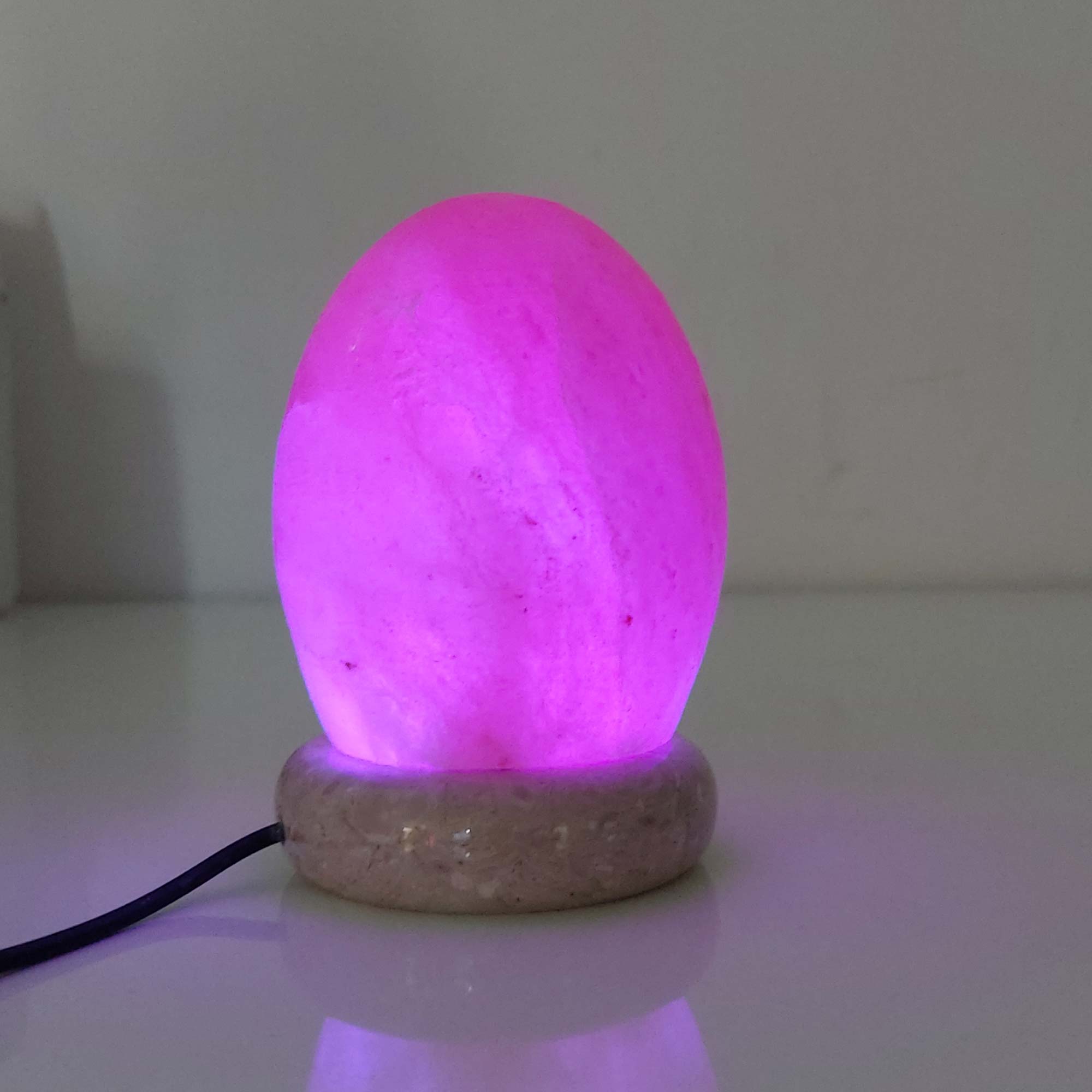 USB Colour Changing Egg Shape Himalayan Pink Salt Lamp Color Change LED Light V238-SUPDZ-43047433798