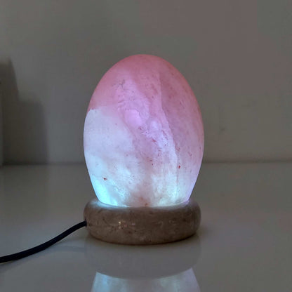 USB Colour Changing Egg Shape Himalayan Pink Salt Lamp Color Change LED Light V238-SUPDZ-43047433798