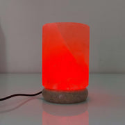 USB Colour Changing Salt Himalayan Lamp - Cylinder Shape Pink Rock LED Light V238-SUPDZ-43047464134