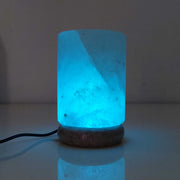 USB Colour Changing Salt Himalayan Lamp - Cylinder Shape Pink Rock LED Light V238-SUPDZ-43047464134