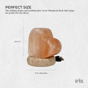 USB Colour Changing Salt Himalayan Lamp - Heart Love Shape Pink Rock LED Light V238-SUPDZ-43047495750
