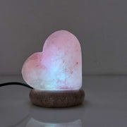 USB Colour Changing Salt Himalayan Lamp - Heart Love Shape Pink Rock LED Light V238-SUPDZ-43047495750