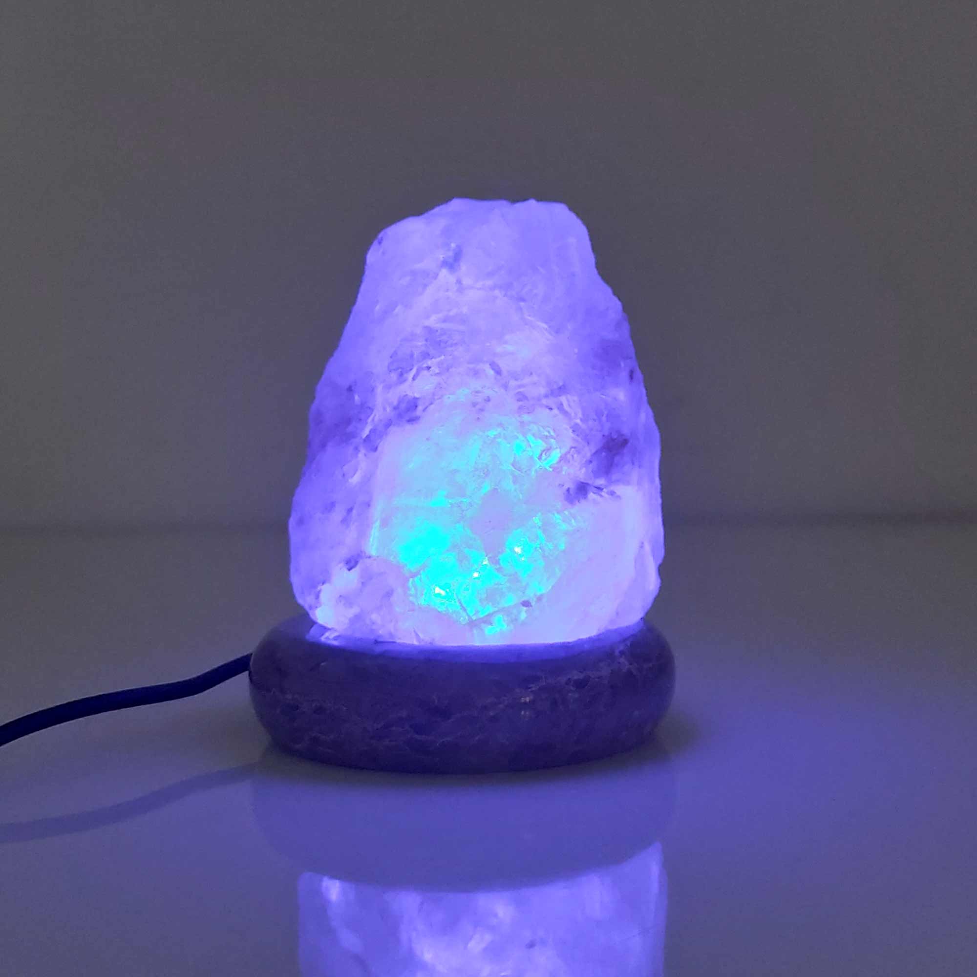 USB Colour Changing Salt Himalayan Lamp - Natural Shape Pink Rock LED Light V238-SUPDZ-43047514438