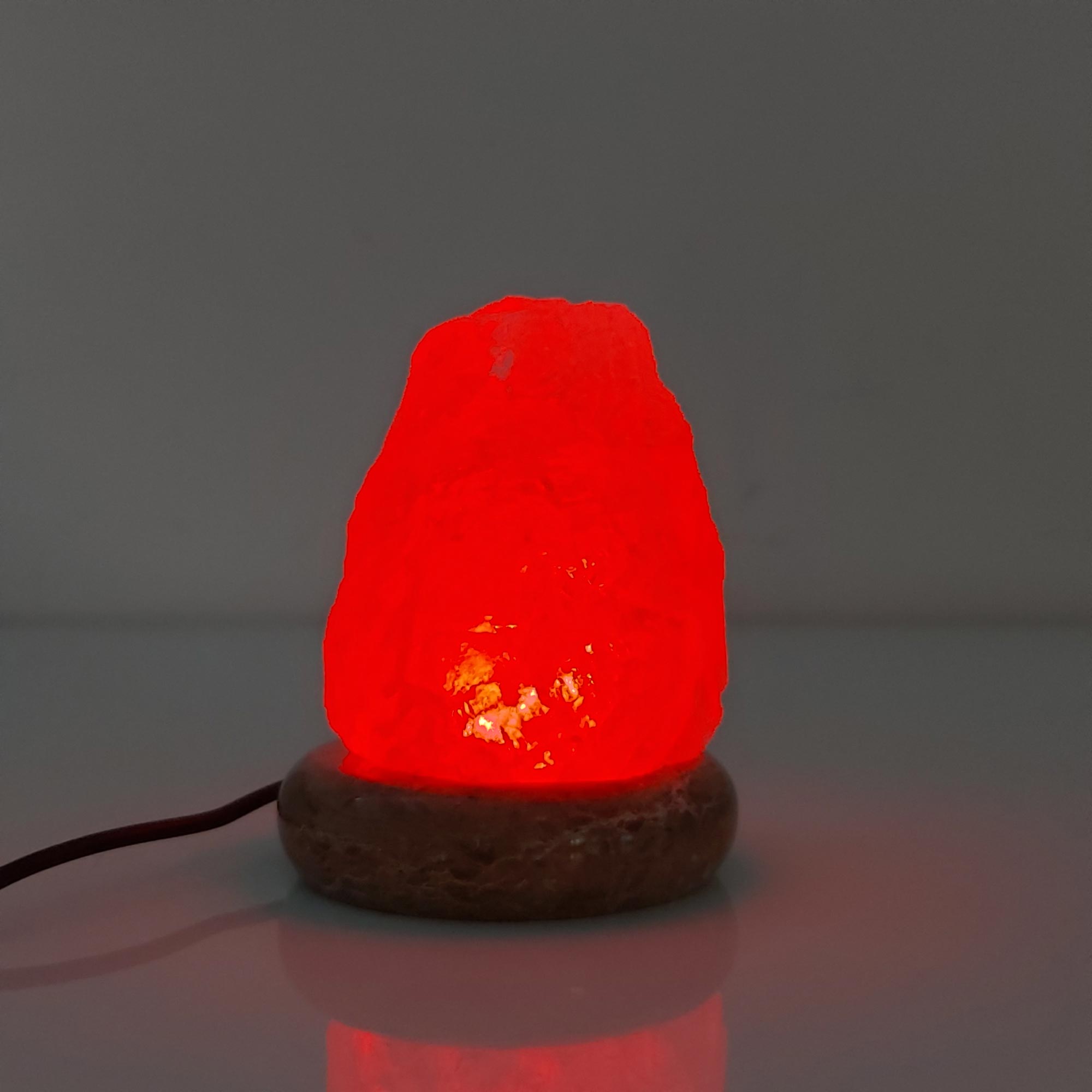 USB Colour Changing Salt Himalayan Lamp - Natural Shape Pink Rock LED Light V238-SUPDZ-43047514438