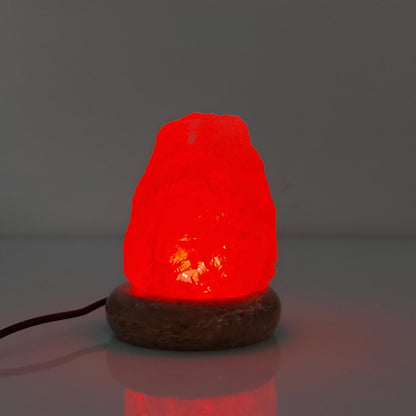 USB Colour Changing Salt Himalayan Lamp - Natural Shape Pink Rock LED Light V238-SUPDZ-43047514438