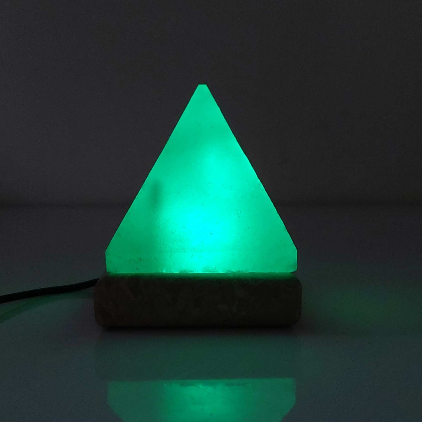 USB Colour Changing Salt Himalayan Lamp - Pyramid Shape Pink Rock LED Light V238-SUPDZ-43047537670