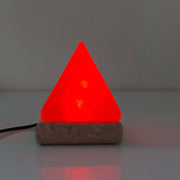 USB Colour Changing Salt Himalayan Lamp - Pyramid Shape Pink Rock LED Light V238-SUPDZ-43047537670
