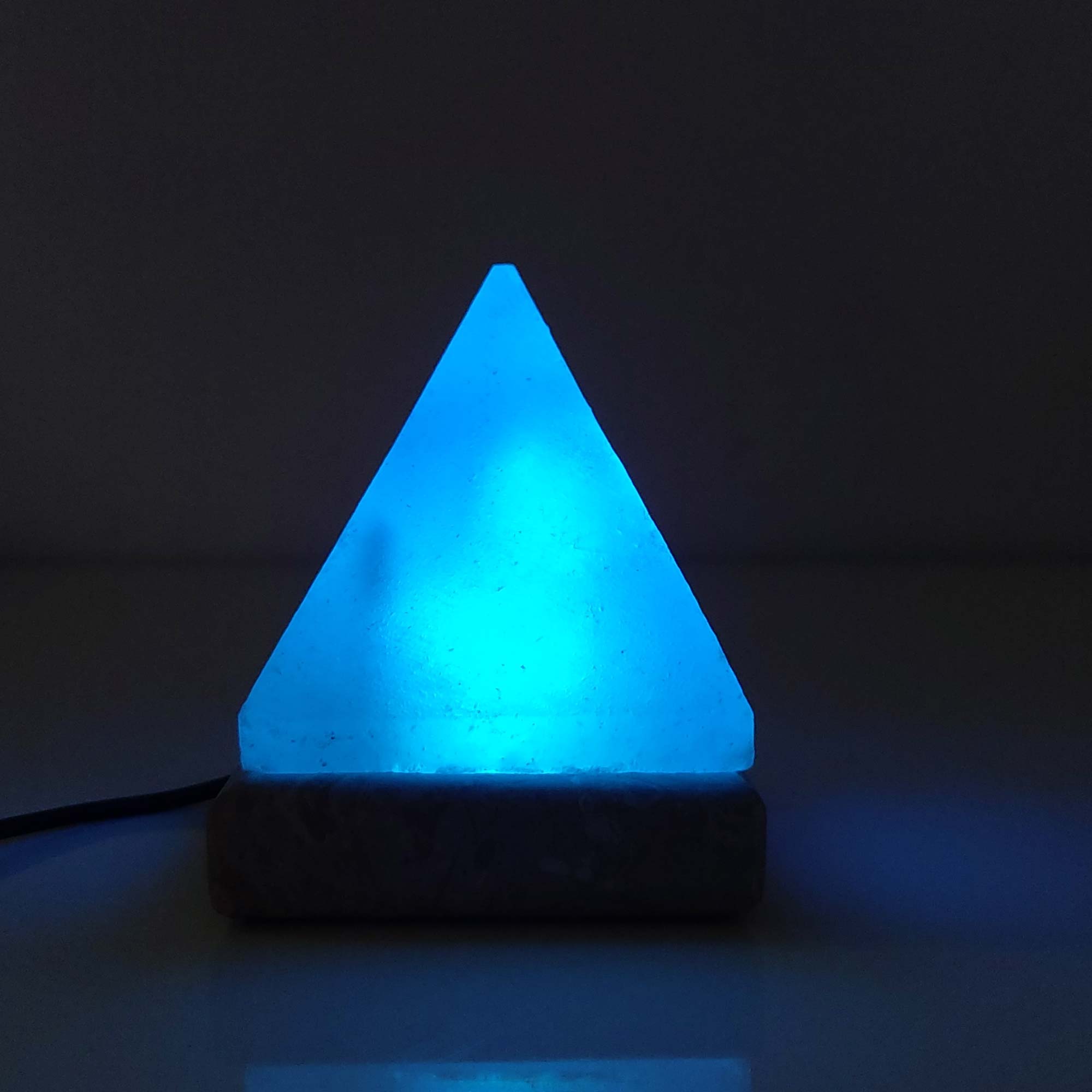 USB Colour Changing Salt Himalayan Lamp - Pyramid Shape Pink Rock LED Light V238-SUPDZ-43047537670