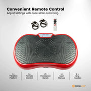 Social Hike 68cm Vibration Plate Machine Full Body Workout Platform Red V238-SUPDZ-48198929286