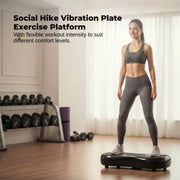 Social Hike 68cm Vibration Plate Machine Full Body Workout Platform Black V238-SUPDZ-48198933062
