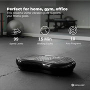 Social Hike 68cm Vibration Plate Machine Full Body Workout Platform Black V238-SUPDZ-48198933062