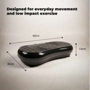 Social Hike 68cm Vibration Plate Machine Full Body Workout Platform Black V238-SUPDZ-48198933062