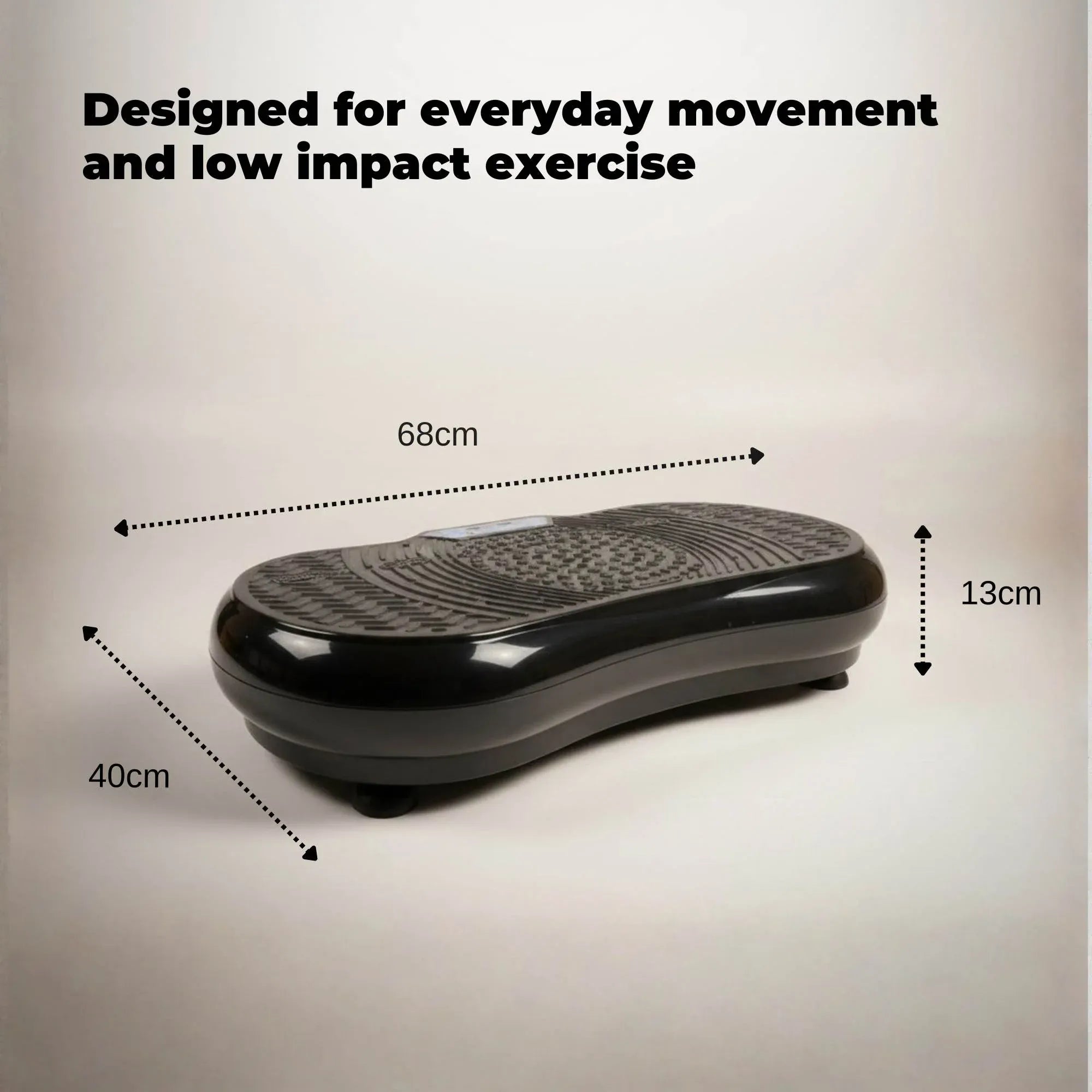 Social Hike 68cm Vibration Plate Machine Full Body Workout Platform Black V238-SUPDZ-48198933062