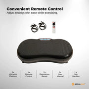 Social Hike 68cm Vibration Plate Machine Full Body Workout Platform Black V238-SUPDZ-48198933062