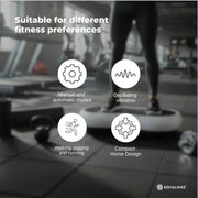 Social Hike 68cm Vibration Plate Machine Full Body Workout Platform White V238-SUPDZ-48199027526