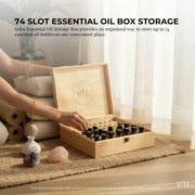 Orku 74 Essential Oil Bottle Storage Box Wooden Organiser Aromatherapy Case V238-SUPDZ-52711862150