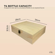 Orku 74 Essential Oil Bottle Storage Box Wooden Organiser Aromatherapy Case V238-SUPDZ-52711862150