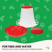 Rooster Farms 6Kg Automatic Chicken Feeder - Poultry Hen Feeding Seed Bucket V238-SUPDZ-52768013062