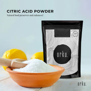 Orku 100g Citric Acid Powder - Food Grade Non GMO Anhydrous Preservative E330 V238-SUPDZ-949433335814