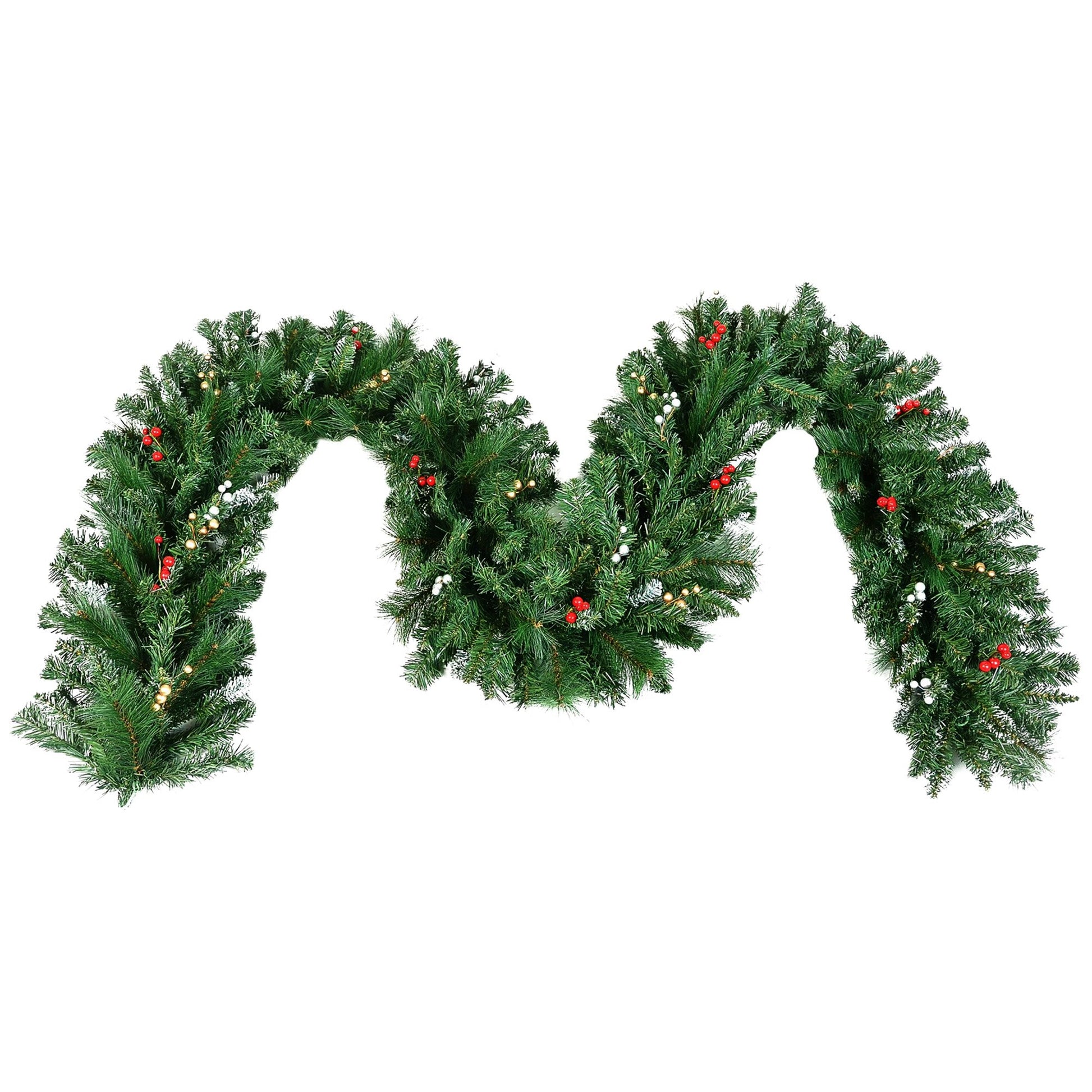 Christabelle 3.05m Christmas Garland with Berries Pine Tree Decoration Ornament V240-112_BHZG10