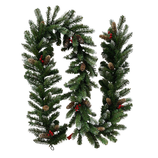Christabelle 2.7m Christmas Garland with Pine Cones & Berries Pine Tree Decoration Ornament V240-112_BHZG9
