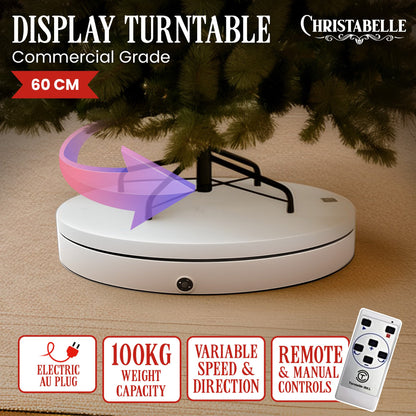 Christabelle 60cm 100kg Commercial-grade Electric Display Turntable Christmas V240-112_BKL100